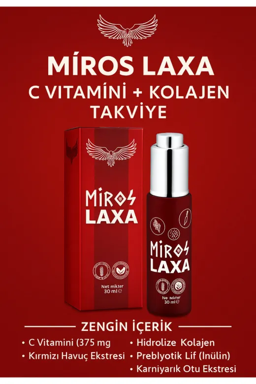 MİROS BİYOTEKNOLOJİ mrslaxa Miros Laxa | Bitkisel Destekli Sıvı Takviye - 30 Ml