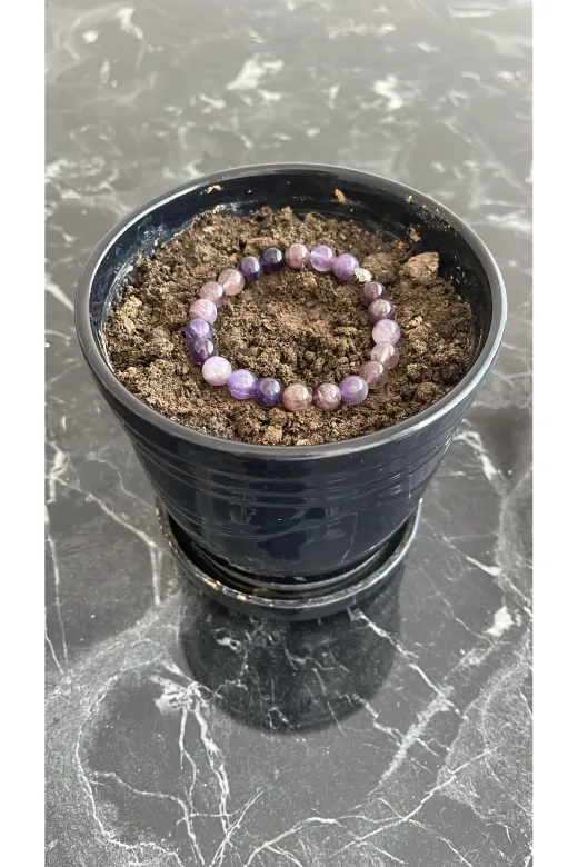Mistik Tasarım DTBLK01 Ametist Doğal Taş Bileklik