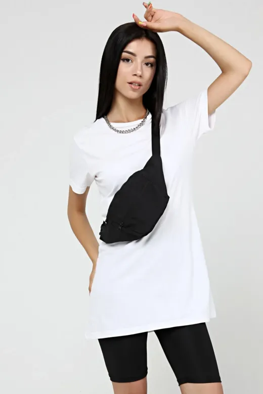 Moda West MW002 Su Geçirmez Kumaş Özellikli Askılı Çapraz Siyah Unisex Omuz Ve Bel Çantası