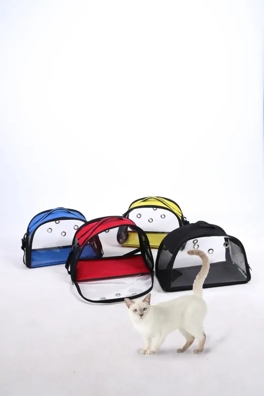 Moda West şeffafpvc85956 Çift Tarafı Şeffaf Askılı Ve Elde Taşınabilir Kedi Köpek Taşıma Çantası