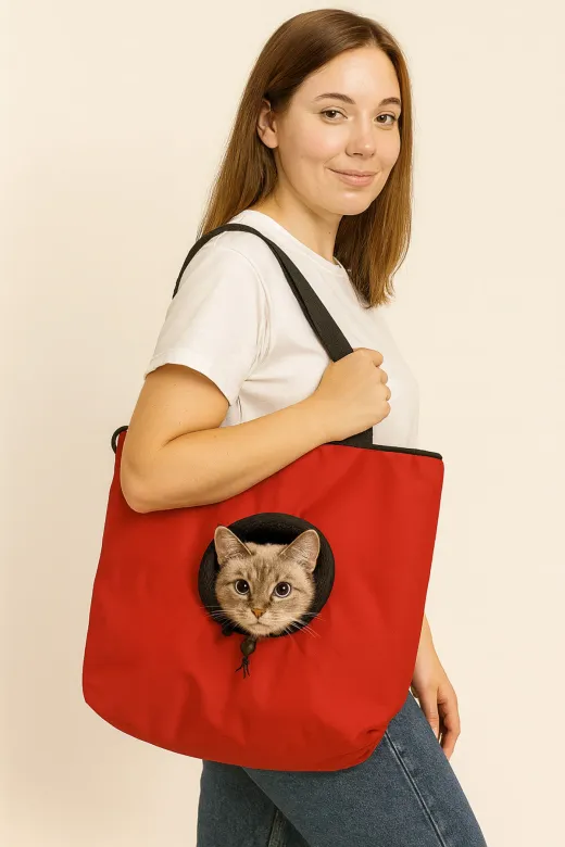 Moda West tasmalıklı Tasma Aparatlı Omuz Ve Kol Askılı Kedi Ve Küçük Irk Köpek Taşıma Kol Çantası