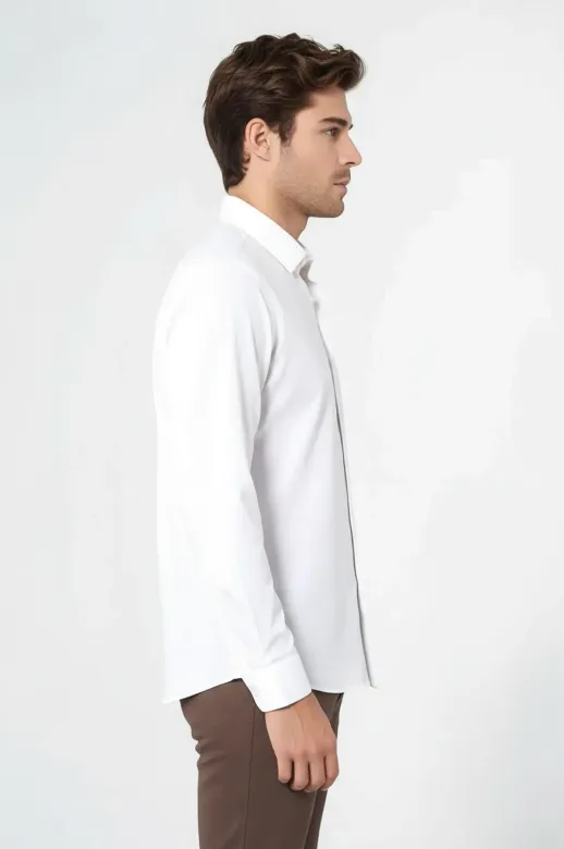 Modelli Slimfit Krem Gömlek - Wessi - S / Krem