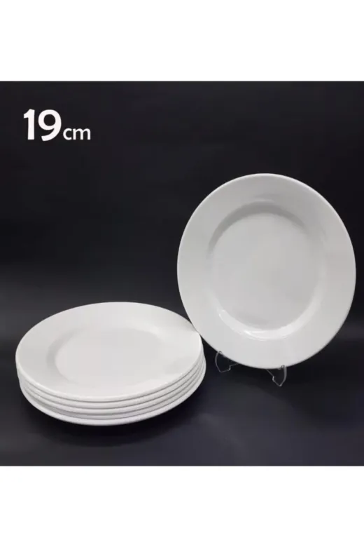 MonaRossa MR001338 Melamin Kırılmaz Servis Tabağı 12'li 19 Cm