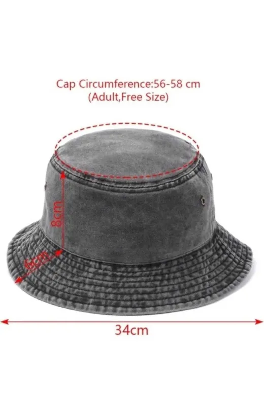 Mood Agenda 6200852143 Unisex Uv Korumalı Pamuklu Eskitme Bucket Şapka