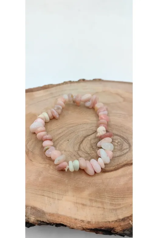 Moony Stone PMBOPLKRKBLK Opal Kırık Taş Doğal Taş Kadın Bileklik
