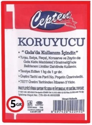Mor Kayısı CP22950 Cepten®  Koruyucu Sodyum Benzoat 5 Gr