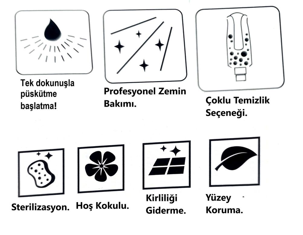 Mor Kayısı TUR-0007 Hazneli Püskürtmeli Mop Seti