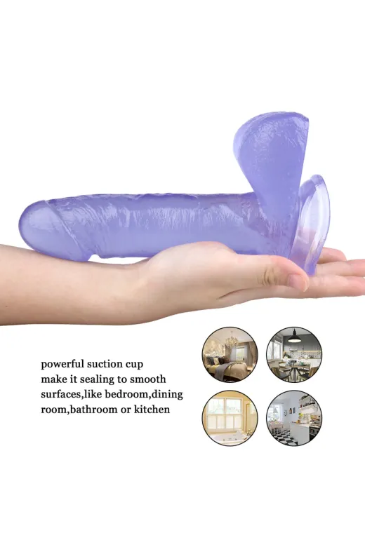 Mor Renk Jel Dildo