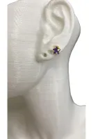 MOR TEKTAŞ GOLD KIKIRDAK KÜPE HELİX TRAGUS PEARSİNG ÇELİK