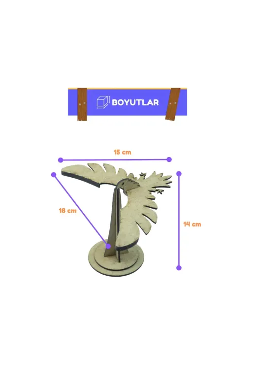 morMaker RMSAK00004 Denge Kuşu Kendin Yap Ahşap Oyuncak Stem-A Eğitim Seti