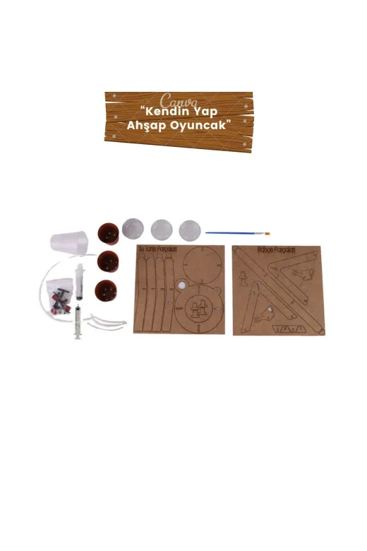morMaker RMSAK0005 Çiftçilik Seti | Kendin Yap Ahşap Stem-A Eğitim Seti