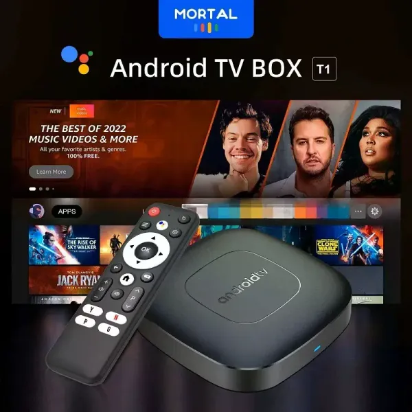Mortal T1.Android Tv Box 2gb Ram -16 gb Hafıza Android 12 Tvbox (4745)