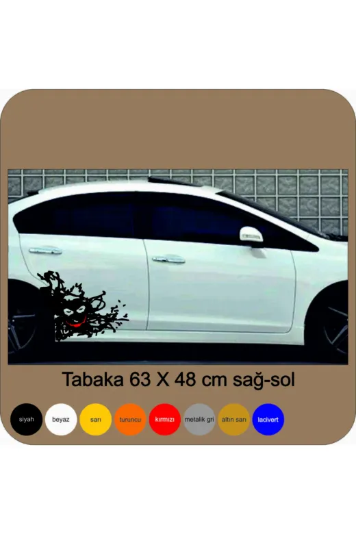 morxart morx026 Oto Sticker Arka Çamurluk (Oracal 641 Siyah )