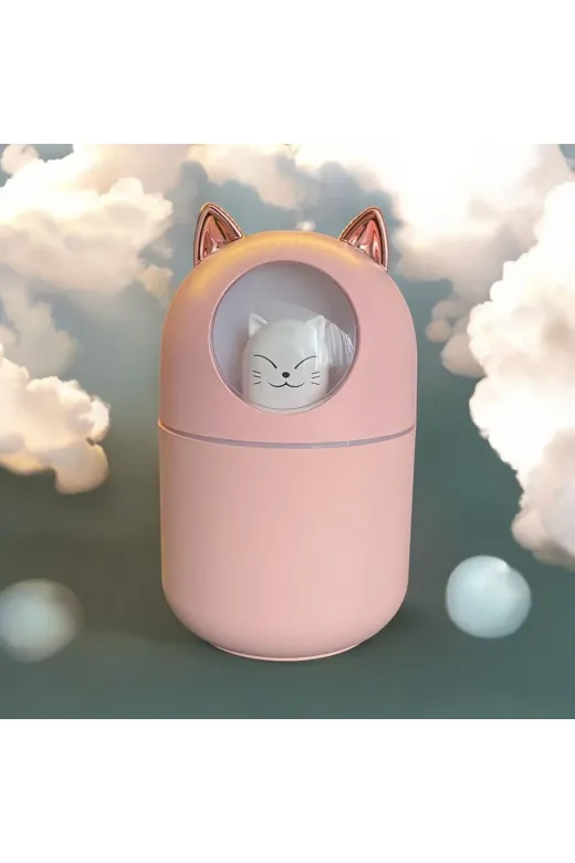 MOS STORE MOS-0120 Kedili H2O Ve Peluş Kedi Yastik Sevgiliye Arkadaşa Hediye