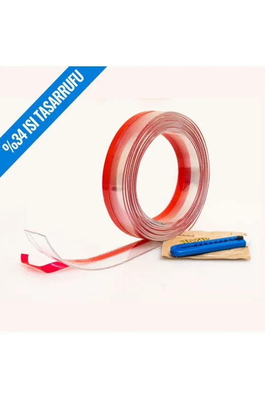 Mosart MC1456734 Kapı Altı Rüzgar Önleyici Şeffaf Isı Yalıtım Bandı 3 Metre. Toz, Soğuk Ve Haşere Geçirmez