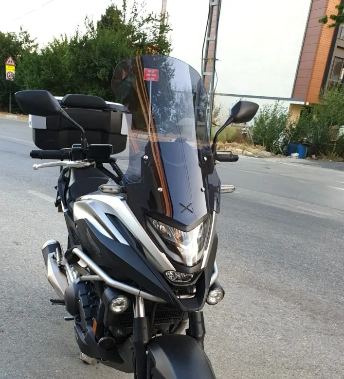 MOTOCAM Honda NC 700 750 X Ön Cam 2021-2024 Model 59cm Füme Renkli 4mm UZUN