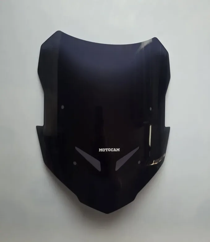 MOTOCAM Yamaha Tracer 900 Ön Cam 2023-2026 Model 39cm Siyah Renkli 4mm
