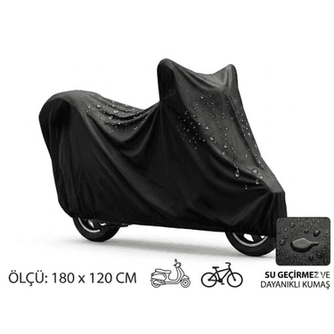 Motosiklet ve Scooter Koruma Brandası – Su ve Toz Geçirmez 180x120 cm