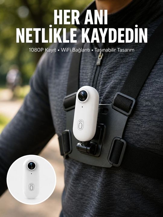 motto ticaret 132291899 Mey İthalat Suya Ve Darbeye Dayanıklı Kompakt Spor Kamera 1080P Yeni Nesil