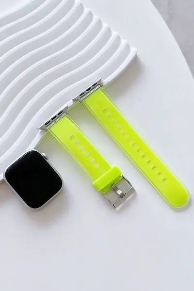 Movenchy Watch 45mm Jelly Silikon Kordon - Yeşil