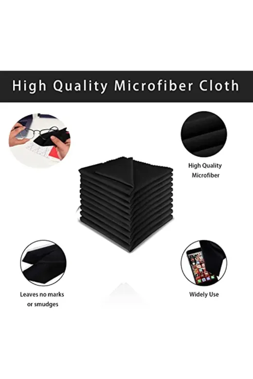 Moxamo BNCSHP62913743 20 Adet Gözlük Temizleme Bezi Mikrofiber, Kamera Objektifi Mikrofiber Temizleme Bezleri Dizüstü Bil