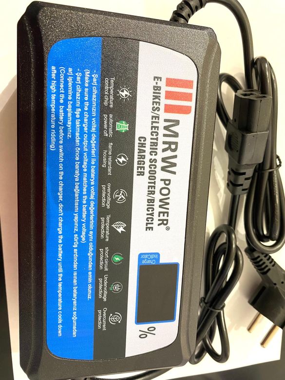 MRW Power MRW-EB-3620 36V 20A Bisiklet/Scooter Şarj Adaptörü
