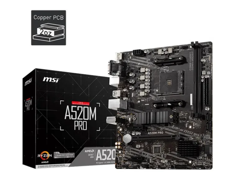 MSI A520M Pro DDR4 mATX AM4 Soket Anakart