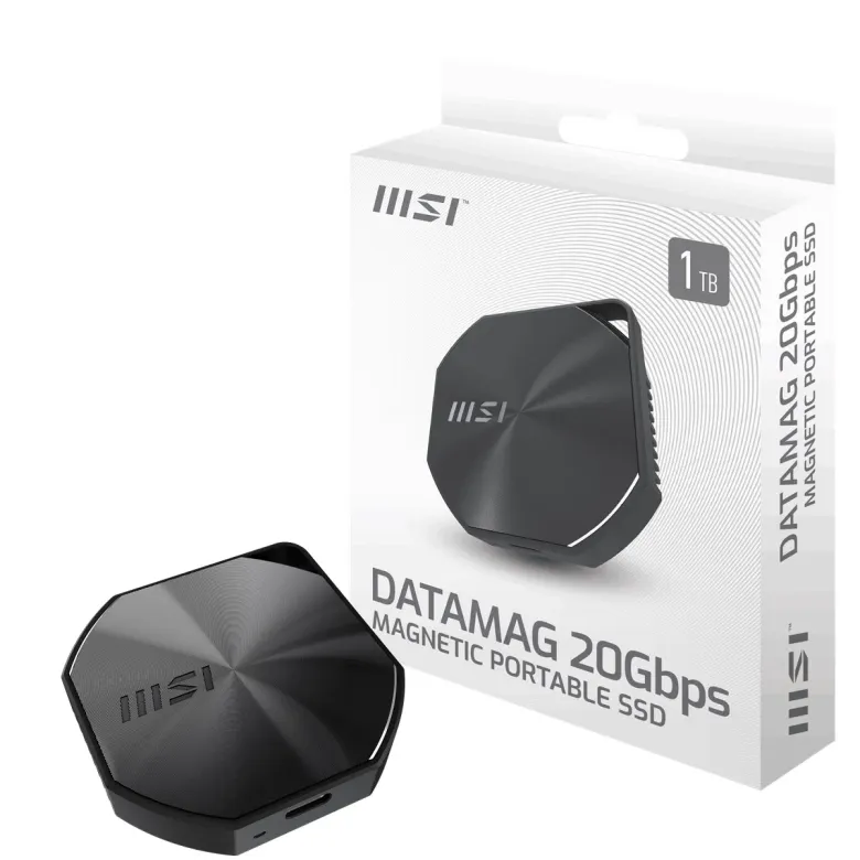 MSI Datamag 1TB 20Gbps USB-C Taşınabilir Harici SSD