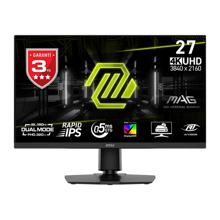 MSI MAG 272URDF E16 27" 4K 160Hz / FHD 320Hz Gaming Monitör