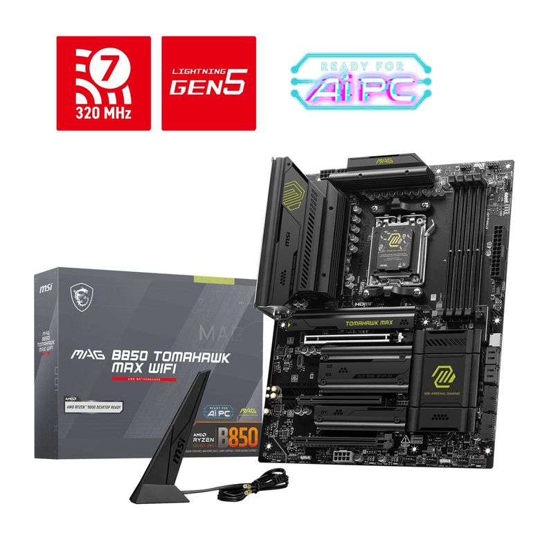 MSI MAG B850 Tomahawk Max Wi-Fi AM5 Anakart