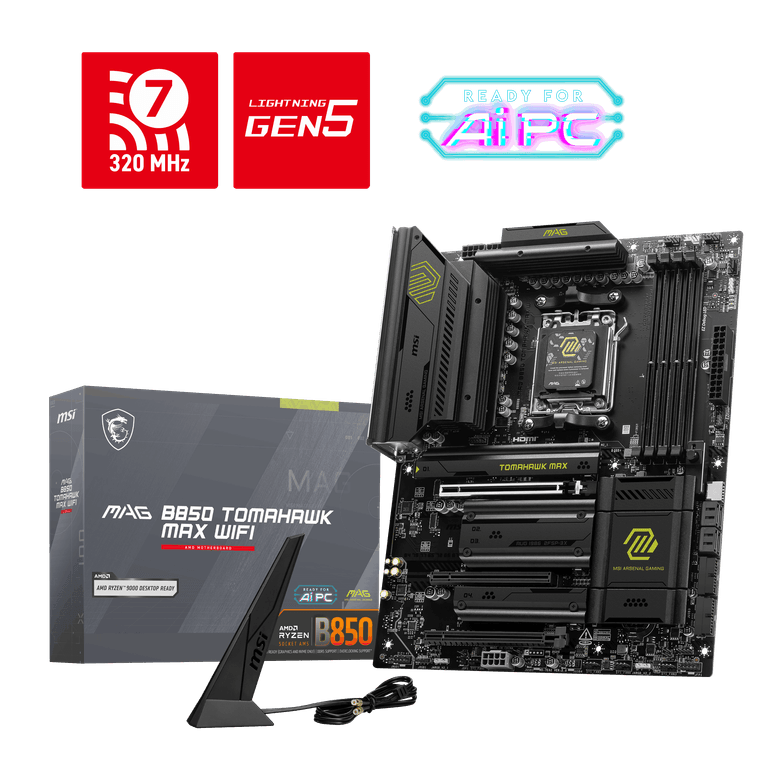 MSI MAG B850 Tomahawk Max Wi-Fi AM5 Anakart