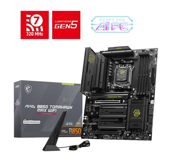 MSI MAG B850 Tomahawk Max Wi-Fi AM5 Anakart