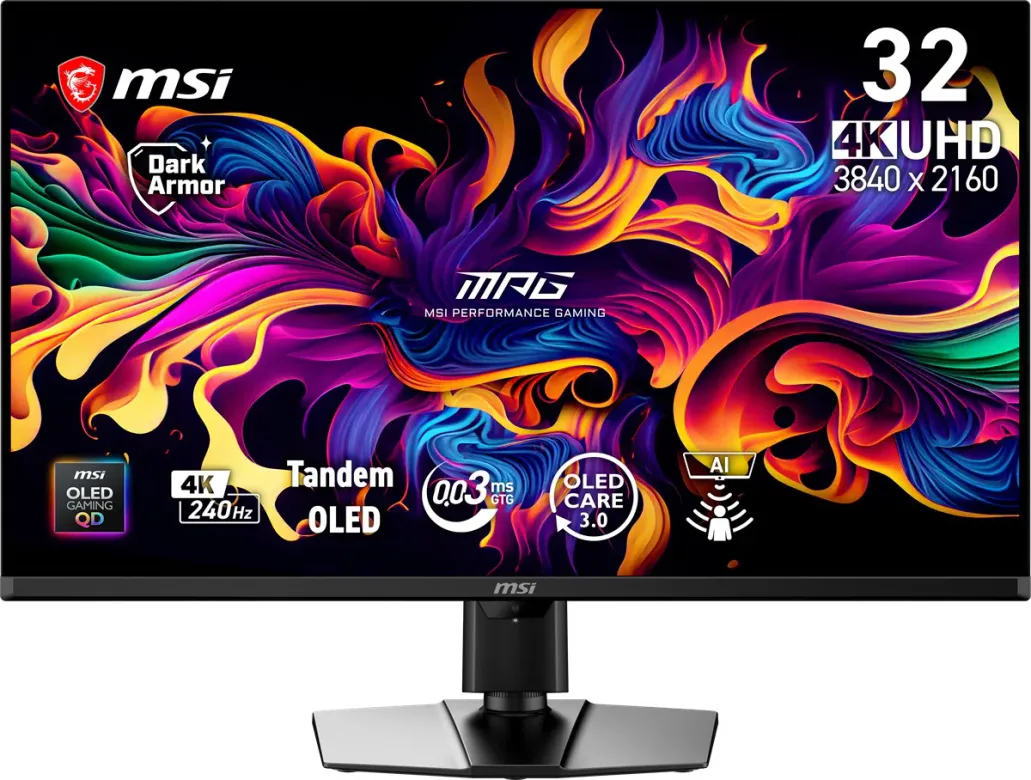 MSI MPG 322UR QD-OLED 31.5 inç 4K Gaming Monitör