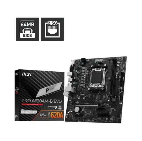 MSI Pro A620AM-B Evo AM5 Anakart