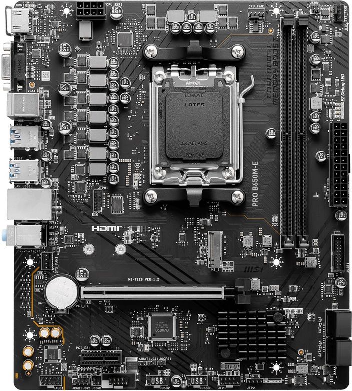 MSI Pro B650M-E DDR5 AM5 Anakart (VGA, HDMI)
