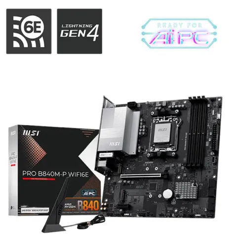 MSI Pro B840M-P Wi-Fi 6E AM5 Anakart