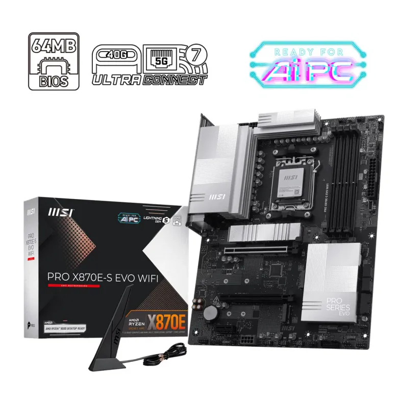 MSI Pro X870E-S Evo Wi-Fi DDR5 AM5 ATX Anakart