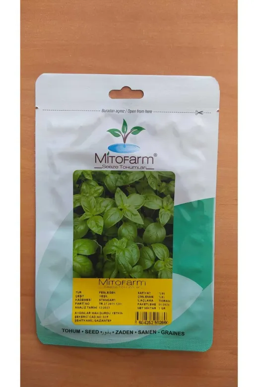 MTFRM14538169 Mitofarm  Yeşil Fesleğen Tohumu