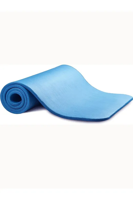 MultiFlexPro MF191 Konfor Zemin 10 Mm Pilates Minderi Taşıma Askılı Pilates Yoga Matı Minderi Seti 10 Mm Mavi