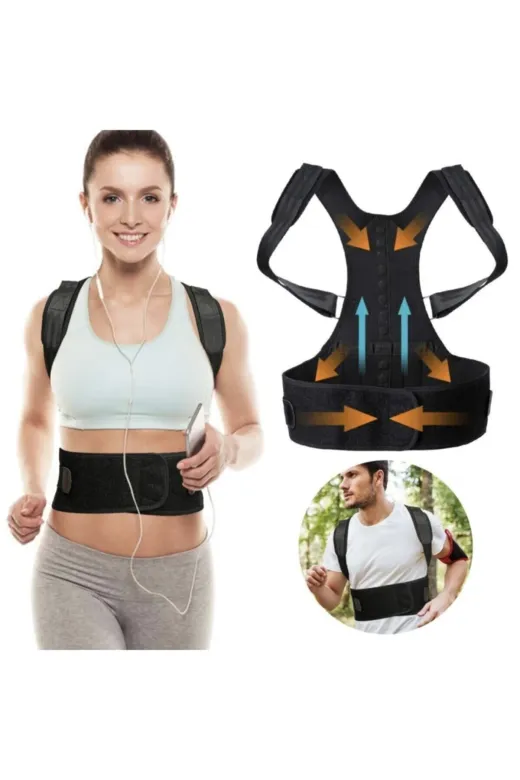 MultiFlexPro MF35 Manyetik Ayarlanabilir Dik Duruş Korsesi Kamburluk Önleyici Ortopedik Korse Medikal Korse