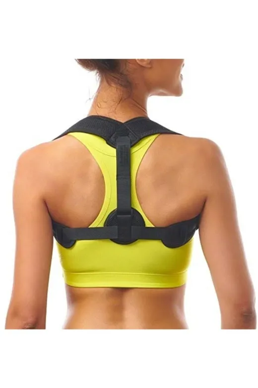 MultiFlexPro MF39 Kamburluk Önleyici Korse Yeni Nesil Siyah Unisex Dik Duruş Korsesi Ortopedik Korse
