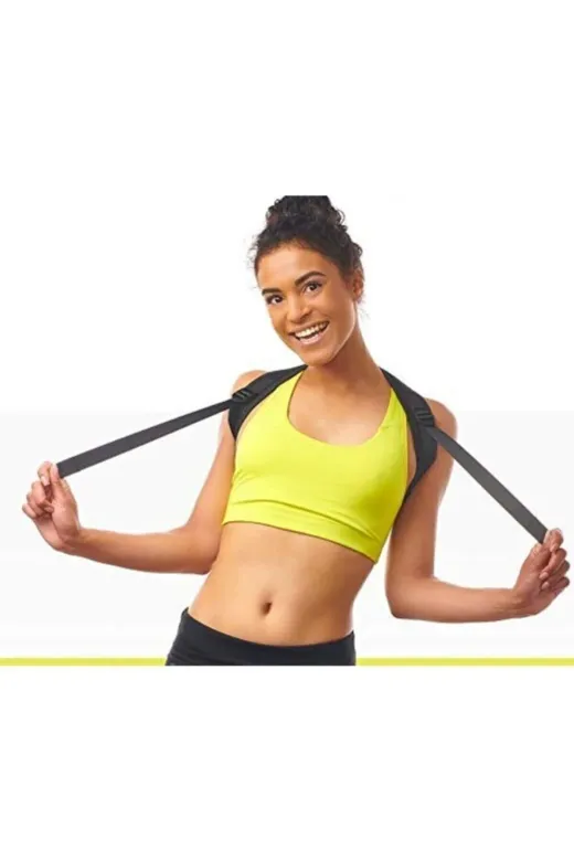 MultiFlexPro MF39 Kamburluk Önleyici Korse Yeni Nesil Siyah Unisex Dik Duruş Korsesi Ortopedik Korse