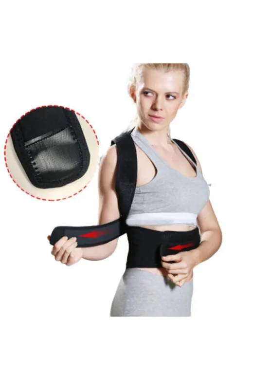 MultiFlexPro MS12 Manyetik Dik Duruş Korsesi Ortopedik Vücut Sırt Kifoz Skolyoz Kamburluk Düzeltici Korse
