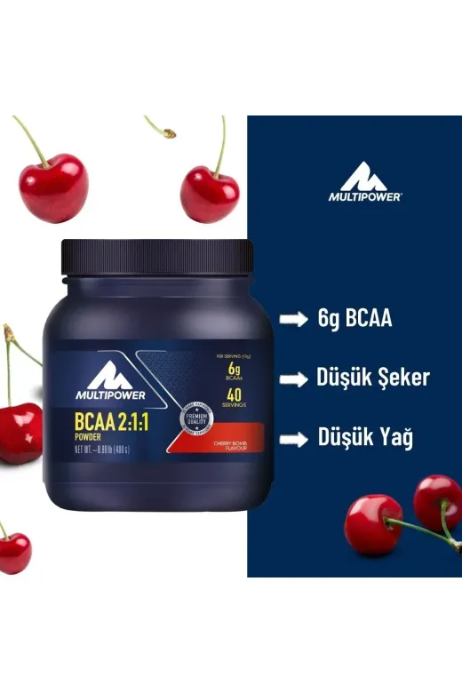 Multipower 18621 Bcaa Powder 400 Gr 40 Servis Kiraz Aromalı Amino Asit
