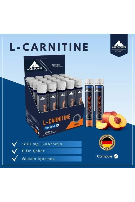 Multipower MP L-Carnitine Liquid 20X25 Ml Şeftali Aromalı