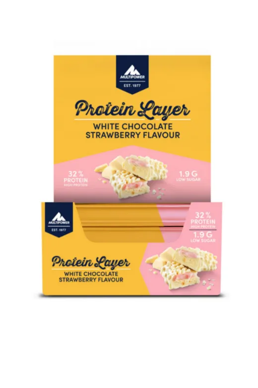 Multipower Proteinlayerprtt Protein Layer Beyaz Çikolata Çilek Aromalı 18X50Gr
