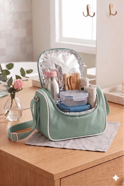 MY VİNTAGE 26101. Lisanslı Twill Kumaş Niss Model Su Yeşili Okul Sırt Çantası,termal Beslenme Çantası Ve Kalemlik