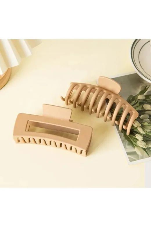 MY VİNTAGE 6lımandaltoka Kadın Ikili Model Kahverengi 6Lı Mandal Toka Set