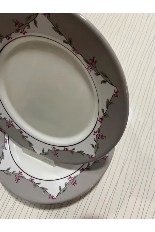 MyDaisy TYC00704408590 Melamin Desenli Servis Tabağı 23 Cm 6'lı