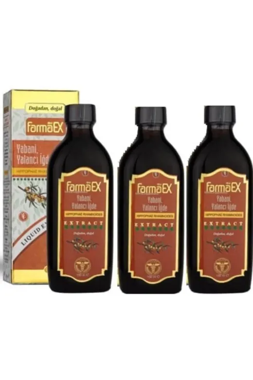 myfarmaex 3YN88877700022 Yabani Iğde, Yalancı Iğde Ekstraktı 150 Ml 3 Adet